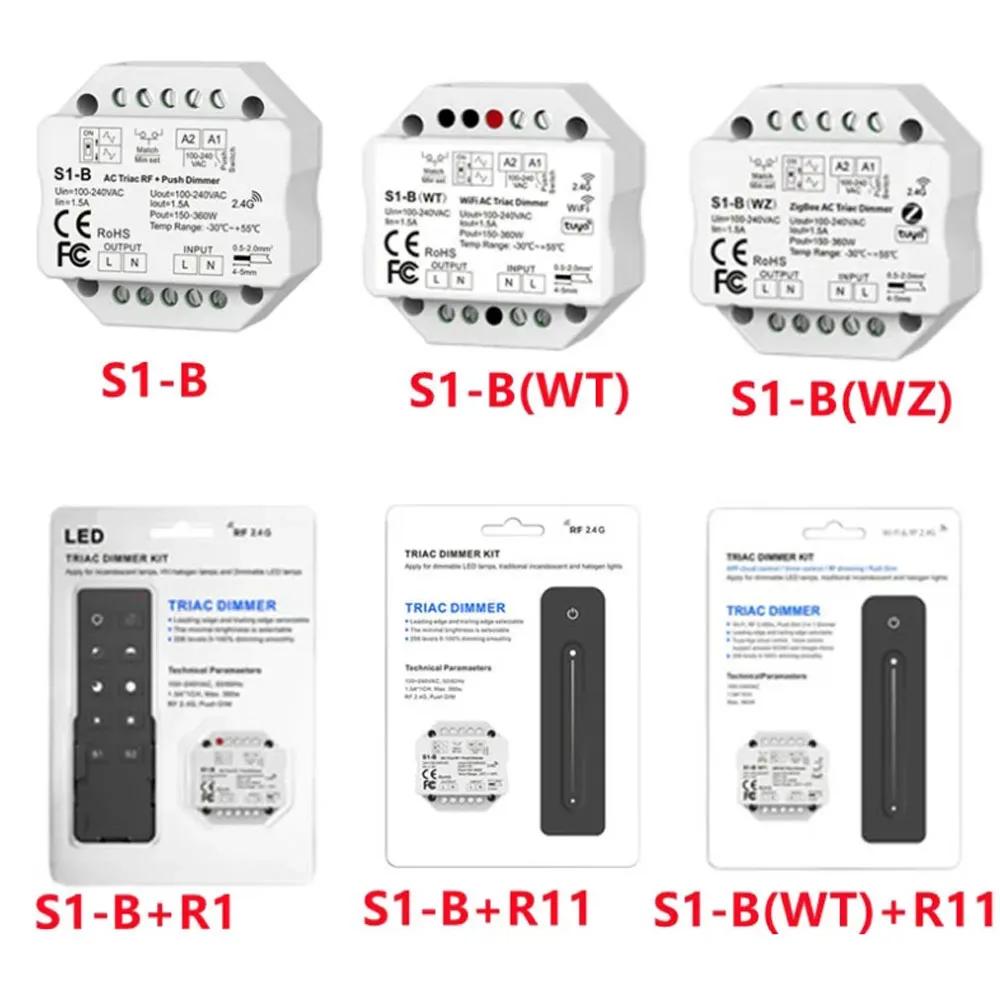 RF LED Ʈѷ S1-B, RF + Ǫ AC    S1-B(WT),   RF AC Ʈ̾   ġ,  , 2.4G, CH * 1.5A